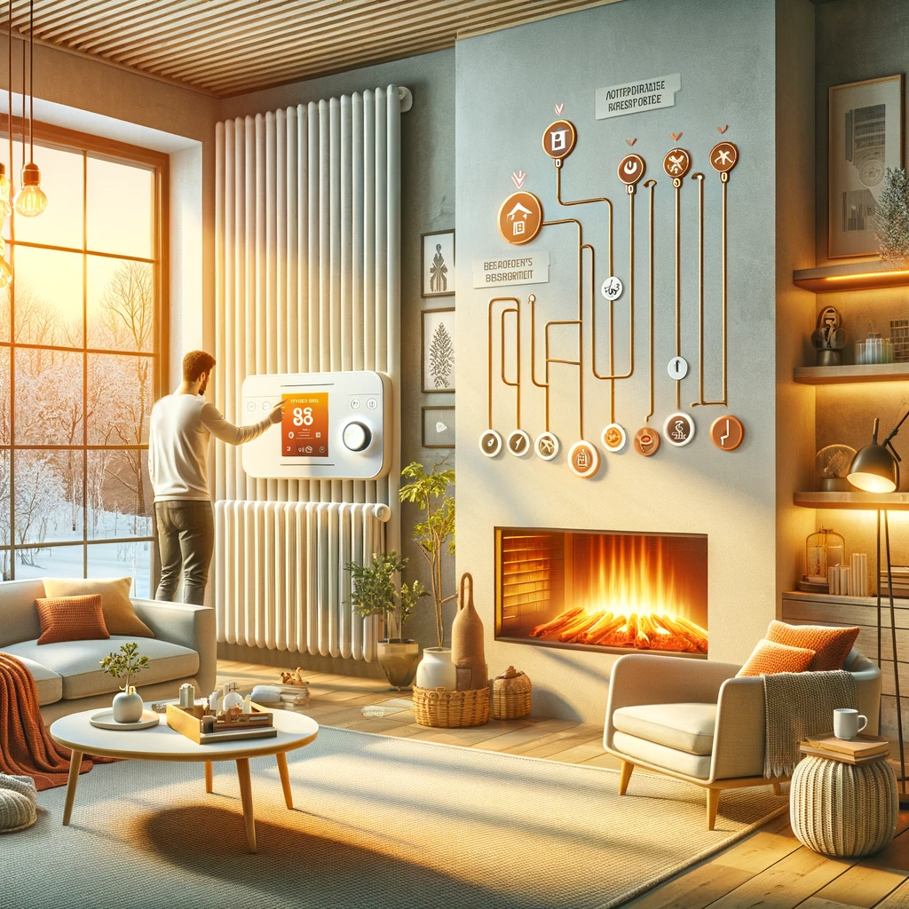 intérieur maison chauffage optimisé