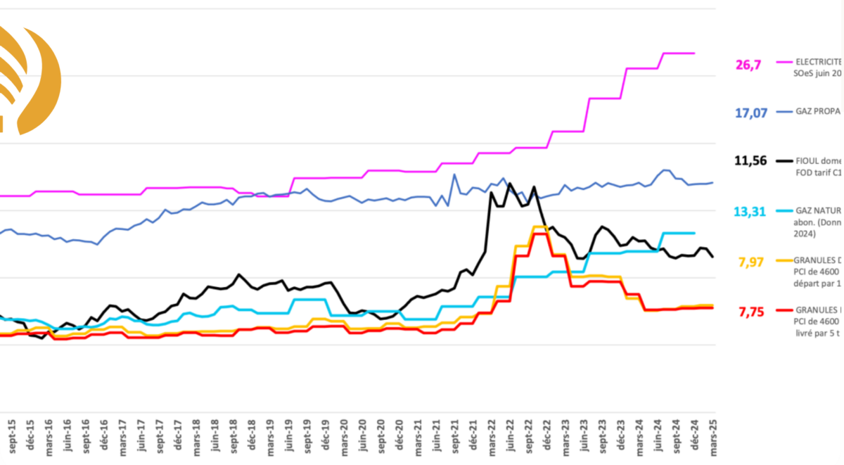 variation des prix des énergies